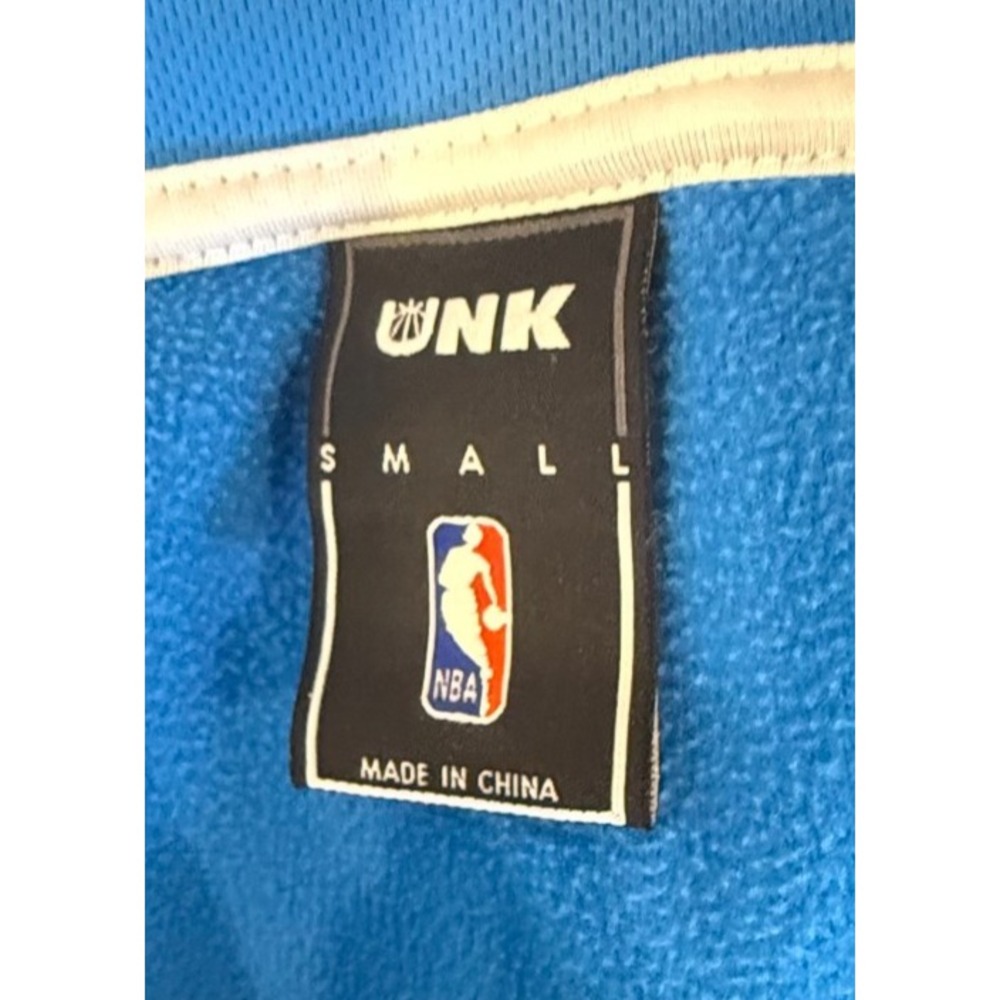 UNk NBA Oklahoma City Thunder Hoodie Small Blue Gray Full Zip Colorblock - Picture 9 of 10